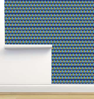 Surfboards Blue Pattern Wallpaper
