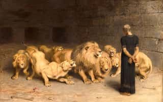 Daniel in the Lions\' Den Wall Mural