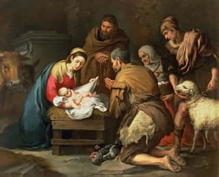 Murillo\'s The Adoration of the Shepherds Wall Mural