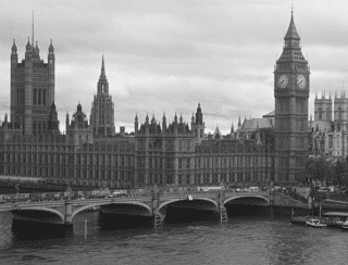 Bridge Across A River, Westminster Bridge, Big Ben, Houses Of Parliament, City Of Westminster, London, England Wall Mural