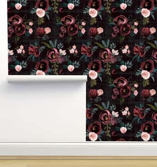 Madison Floral Wallpaper by Crystal W