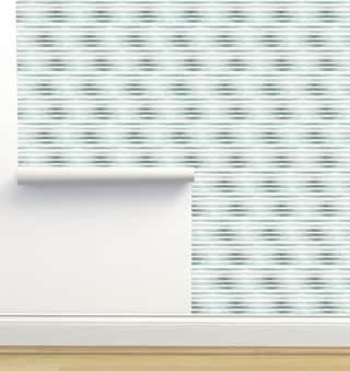 Ombre Stripe Sage Wallpaper by Crystal W