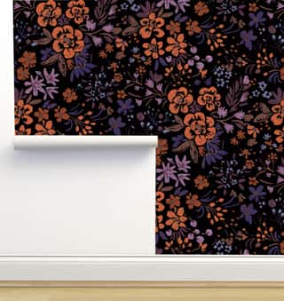 Devon Floral Wallpaper by Crystal W