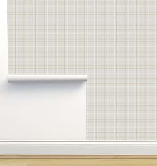 Tartan Celine Gray Wallpaper by Crystal W