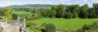 Garden View - Powis Castle and Gardens - Welshpool, Wales UK Wall Mural