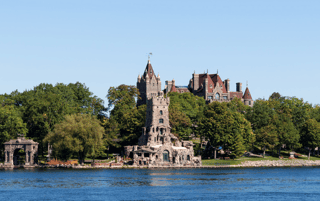Panorama From The Historic Boldt Castle In The 1000 Islands Region Of New York State On Heart Island In St  Lawrence River Wall Mural
