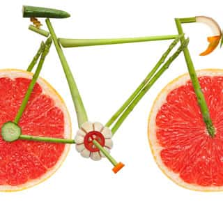Fruit & Vegetable Bicycle Wall Mural