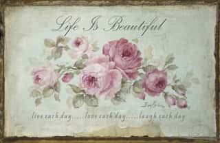 Life is Beautiful Wall Mural