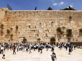 Western Wall Or Wailing Wall Or Kotel In Jerusalem Timelapse  Plenty Of People Come To Pray To The Jerusalem Western Wall  The Wall Is The Most Sacred Place For All Jews On The Planet  Wall Mural