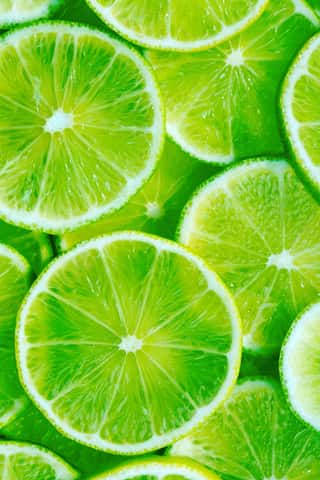 Lime Slices Wall Mural