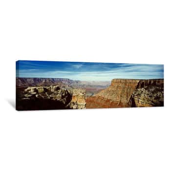 Image of High Angle View Of A Canyon, Grand Canyon National Park, Arizona, USA - Canvas Print