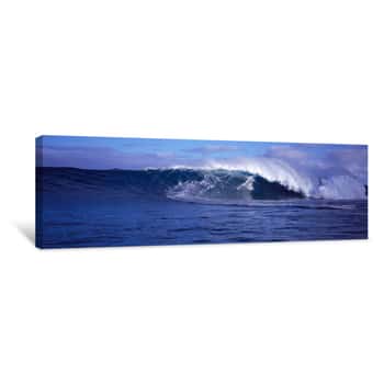 Image of Surfer In The Ocean, Maui, Hawaii, USA Canvas Print