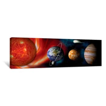 Image of Sun And Planets Canvas Print