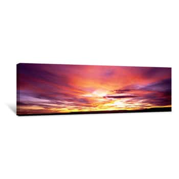 Image of Sunset, Canyon De Chelly, Arizona, USA Canvas Print