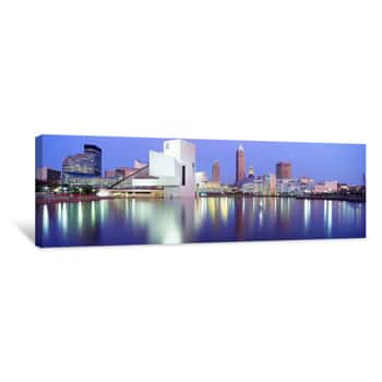 Image of Museum, Rock And Roll Hall Of Fame, Cleveland, USA Canvas Print