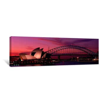 Image of Australia, Sydney, Sunset Canvas Print