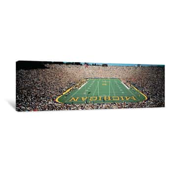 Image of University Of Michigan Stadium, Ann Arbor, Michigan, USA Canvas Print