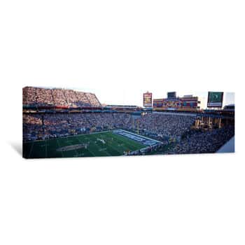 Image of High Angle View Of A Football Stadium, Sun Devil Stadium, Arizona State University, Tempe, Maricopa County, Arizona, USA Canvas Print
