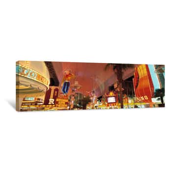 Image of Fremont Street Experience Las Vegas NV USA Canvas Print
