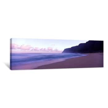 Image of Waves On The Beach, Kauai, Hawaii Islands, USA Canvas Print