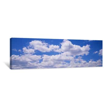 Image of Low Angle View Of Clouds In The Sky, Oregon, USA Canvas Print