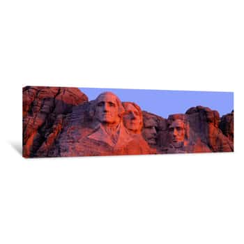 Image of USA, South Dakota, Mount Rushmore Canvas Print