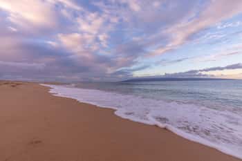 Image of Sunset On Kaanapali Beach Maui Canvas Print