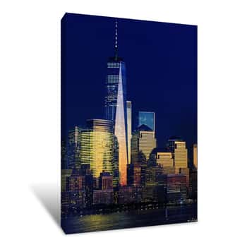 Image of World Trade Center from Ellipse Canvas Print
