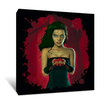 Image of Blood Roses Canvas Print
