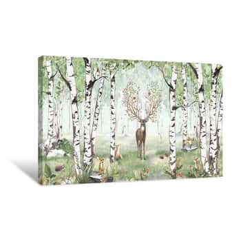 Image of Amazing Antlers Summer Canvas Print