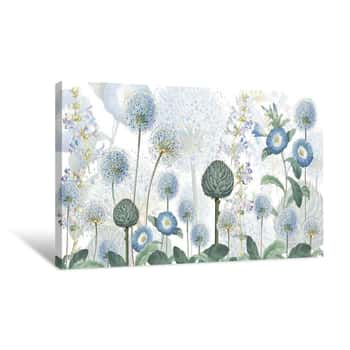 Image of Blue Wild Meadow Canvas Print