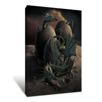 Image of Dragon Offspring Canvas Print