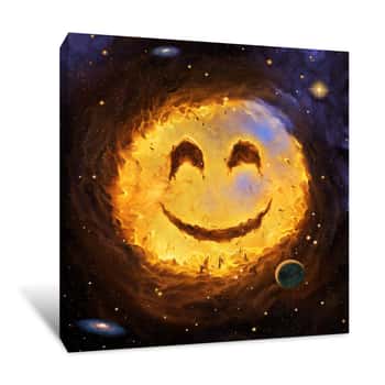 Image of Galaxy Smile Canvas Print
