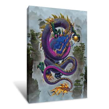 Image of Good Fortune Dragon Canvas Print