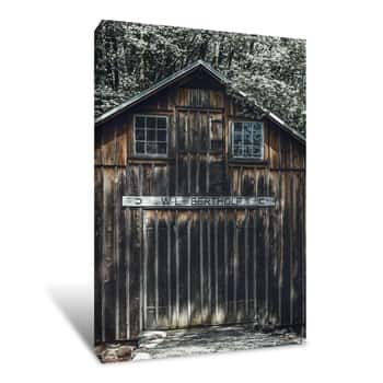Image of Front View of a Barn Canvas Print