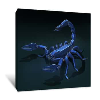 Image of Metal Scorpion Canvas Print