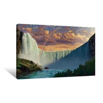 Image of Niagara Falls Painting Canvas Print