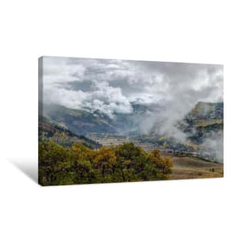 Image of And the Heavens Opened Up Canvas Print