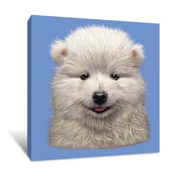 Image of Samoyed Puppy Canvas Print