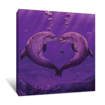 Image of Sea of Hearts Canvas Print