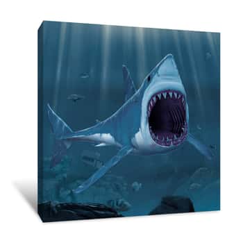 Image of Shark Bite Canvas Print