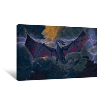 Image of Thunder Dragon Canvas Print