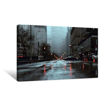 Image of The Helmsley Building Seeing From Park Avenue 3 Canvas Print