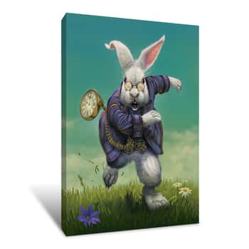 Image of White Rabbit Canvas Print