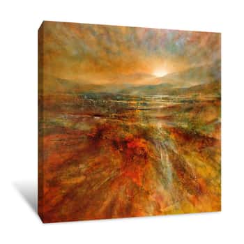 Image of Sunrise Over A Wide Land Canvas Print