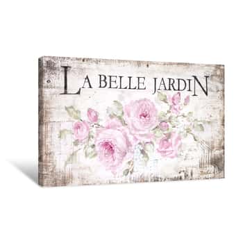 Image of La Belle Jardin Canvas Print