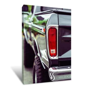 Image of Taillight of a Ford Truck Canvas Print