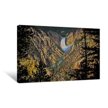 Image of Grand Canyon of the Yellowstone River Canvas Print