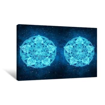 Image of Celestial Pentacle Canvas Print