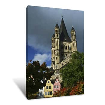 Image of Grand Church in Cologne, Germany Canvas Print